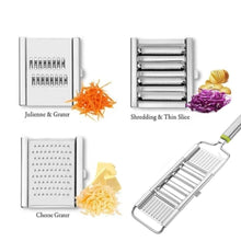 2598 Multipurpose 3 in1 Stainless Steel Grater and Slicer 