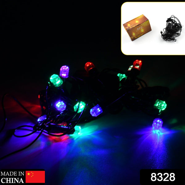 3Mtr Home Decoration Diwali & Wedding LED Christmas String Light Indoor and Outdoor Light ,Festival Decoration Led String Light, Multi-Color Light 8mm (15L 3 Mtr)