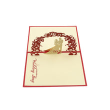 Unique 3D Pop-Up Wishing Card (Birthday, Wedding, Christmas): 1 Pc