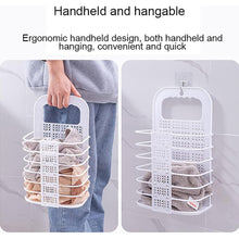 Wall Hanging Laundry Basket Clothes Hanger Dirty Hamper Clothes Storage Hook Clothes Rails for Laundry Washing Machine Bathroom Kids Dirty Clothes Storage Hanger (1 Pc)