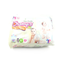 Champs Travel Diapers (Large, 10 Pcs): Leakproof, Soft & Dry, Baby Diaper Pants