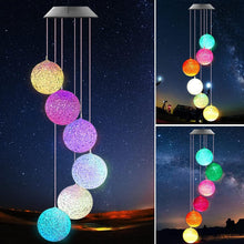 Solar Crystal Ball , Color Changing Solar Powered LED Hanging Light Mobile for Patio Yard Garden Home Outdoor Night Decor, Gifts