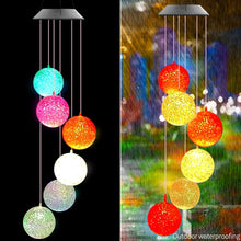 Solar Crystal Ball , Color Changing Solar Powered LED Hanging Light Mobile for Patio Yard Garden Home Outdoor Night Decor, Gifts