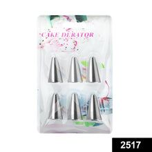 2517 Cake Decorating Stainless Steel Nozzle (6pcs) 