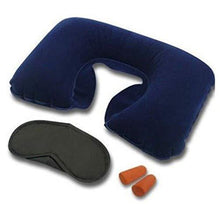 505 -3-in-1 Air Travel Kit with Pillow, Ear Buds & Eye Mask AEROKING OVERSEAS WITH BZ LOGO