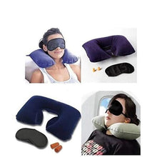 505 -3-in-1 Air Travel Kit with Pillow, Ear Buds & Eye Mask AEROKING OVERSEAS WITH BZ LOGO