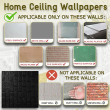 Design Wallpaper 3D Foam Wallpaper Sticker Panels I Ceiling Wallpaper For Living Room Bedroom I Furniture, Door I Foam Tiles