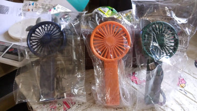 17731 Portable Small Electric Fan Handheld, USB Rechargeable Mini Student Handheld Class Personal Fan (1 Pc / Mix Color Design)